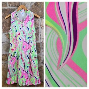 Tzu Tzu Swim Golf Active Wear Athleisure Neon Dress